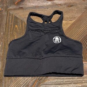 Spartan by Craft Midnight Black Racerback Sports Bra Adv Hit